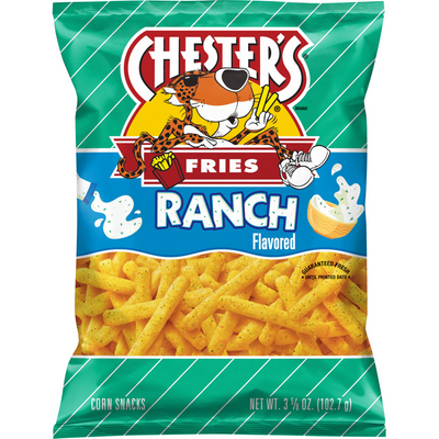 Chester's, Fries, Ranch Flavored, Corn Snacks