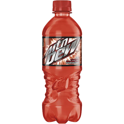 Mountain Dew Game Fuel Soda with a Blast of Citrus Cherry Flavor 20 oz Bottle