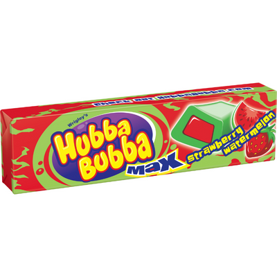 Hubba Bubba Strawberry Watermelon Gum 5 CT