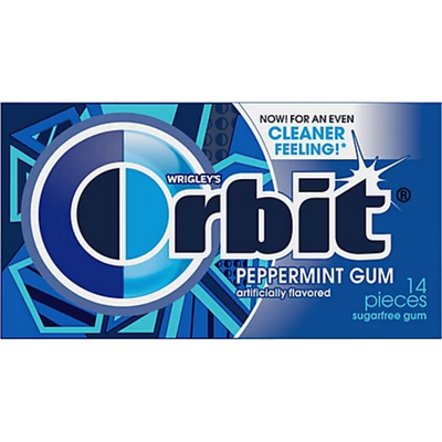 Orbit Peppermint Sugarfree Gum 14 CT