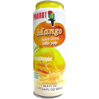 Parrot Mango Juice With Pulp 16.4oz Can