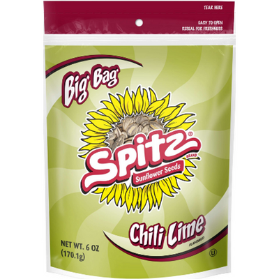 Spitz Chili Lime Sunflower Seeds 6 oz Bag