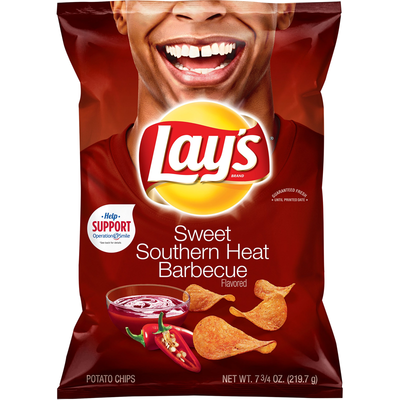 Lay's Sweet Southern Heat Barbecue Flavored Potato Chips 2.68oz Bag