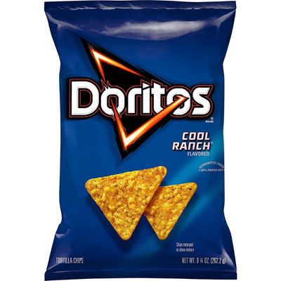 Doritos Cool Ranch Flavored Tortilla Chips 9.25oz Bag