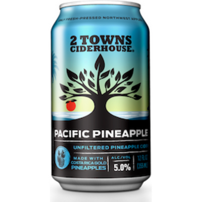 2 Towns Ciderhouse Pacific Pineapple 6x 12oz Cans