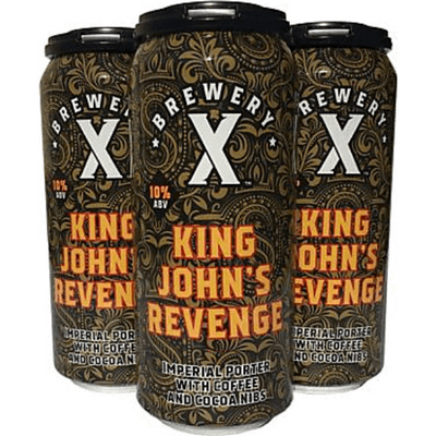 Brewery X King John's Revenge Imperial Porter 4 Pack 16 oz Cans 10% ABV