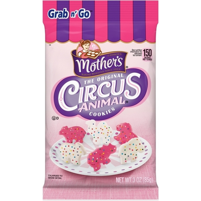Mothers Frosted Cookies Circus Animal