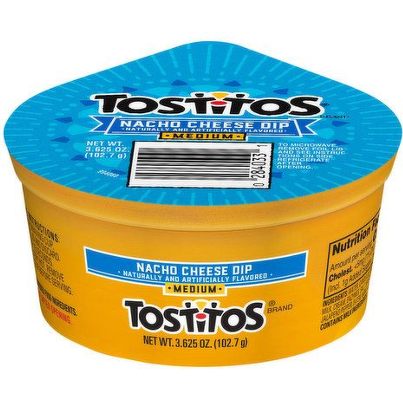 Tostitos Medium Nacho Cheese Dip 3.62oz Cup