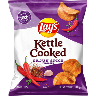 Kettle Cooked Lays 2.5oz Cajun Spice