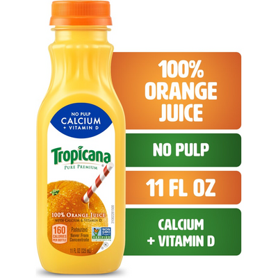 Tropicana Oj 11oz 325ml No Pulp Calcium