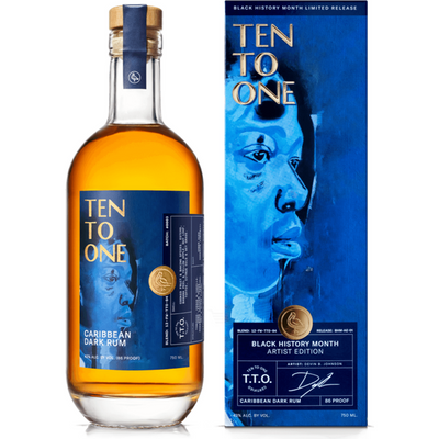 Ten to One Black History Month Artist Edition Caribbean Dark Rum 750mL