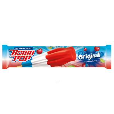 The Original Bomb Pop Frozen Confection Ice Cream Pop 3.75oz Unit Unit