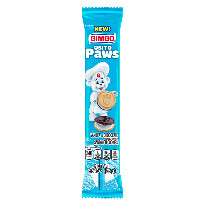 Bimbo Osito Paws 8pk 2.54oz