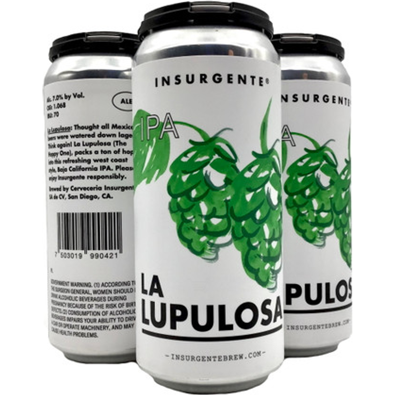 Insurgente La Lupulosa 4pk Ipa