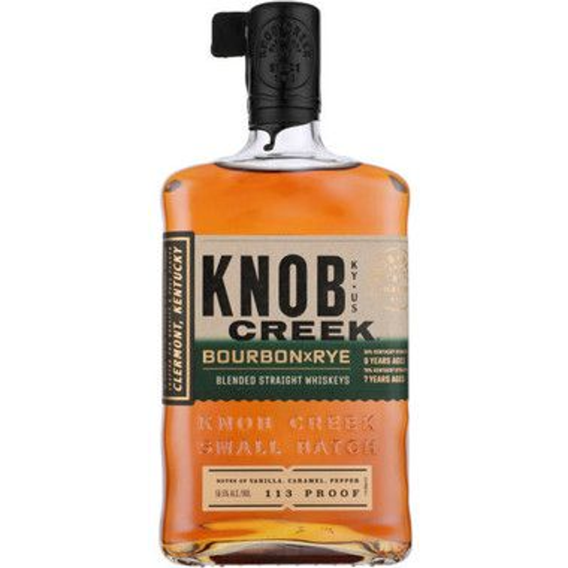 Knob Creek Bourbon X Rye Blended Straight Whiskeys 750mL Bottle