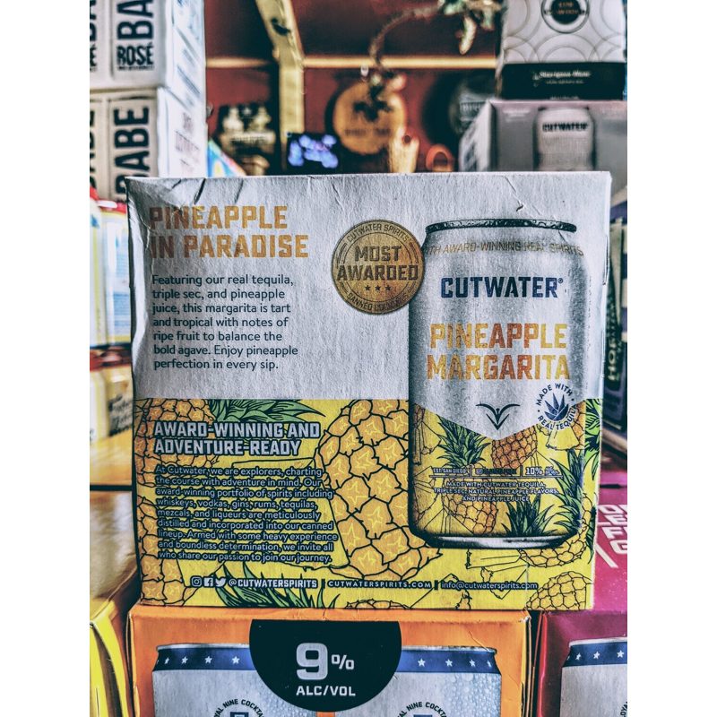 Cutwater Pineapple Margarita 4 Pack Cocktail