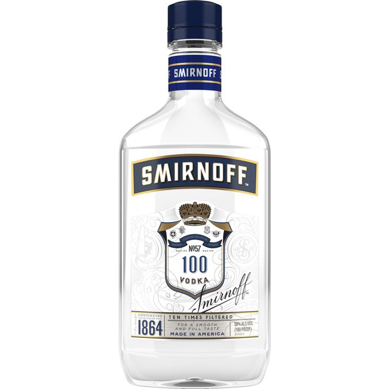 Smirnoff No. 57 100 Proof Ten Times Filtered Vodka 375ml Bottle