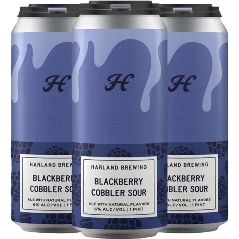 Harland Brewing Co Blackberry Cobbler Sour Ale Beer 16oz Can