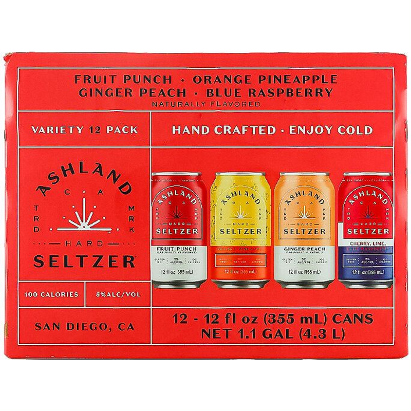 Ashland Seltzer Red Variety 12  Pack