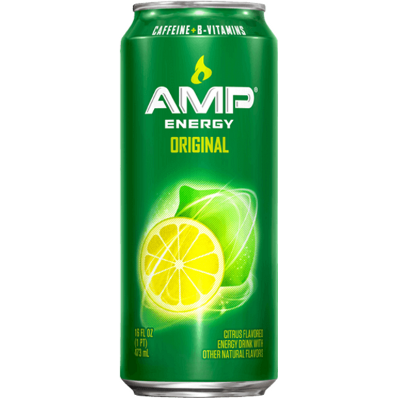 AMP Energy Drink Original Citrus Flavored 16oz