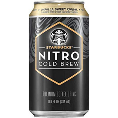 Starbucks Nitro Cold Brew Black Unsweetened 9.6 oz Can