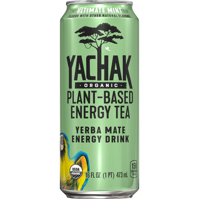 Yachak Ultimate Mint Yerba Mate Energy Drink 12x 16oz Cans