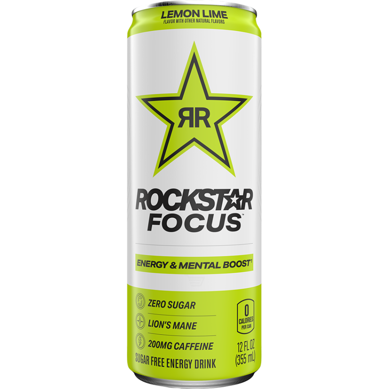 Rockstar Focus Lemon Lime 12oz