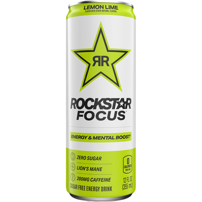 Rockstar Focus Lemon Lime 12oz