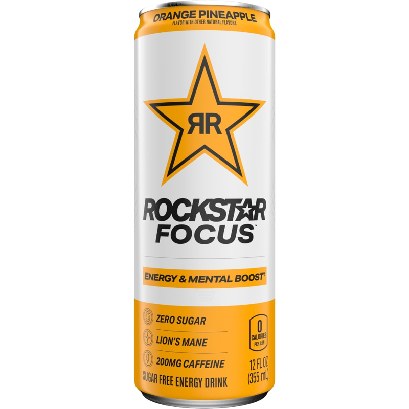 Rockstar Focus Orange Pina 12oz