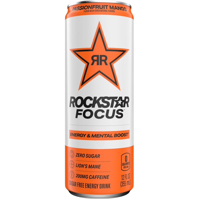 Rockstar Focus Passion Mango 12oz