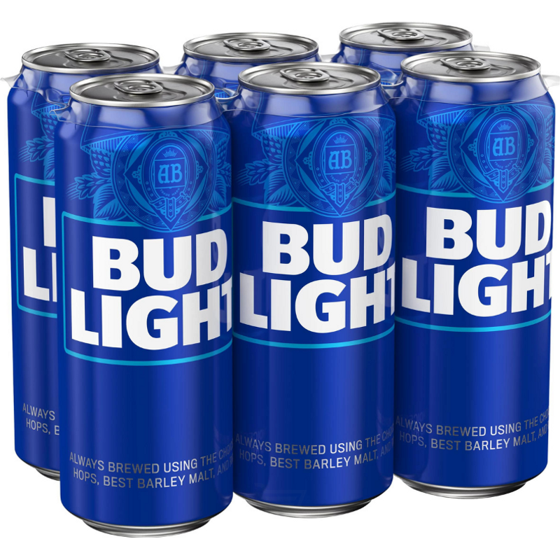Bud Light 6 Pack 16oz Cans