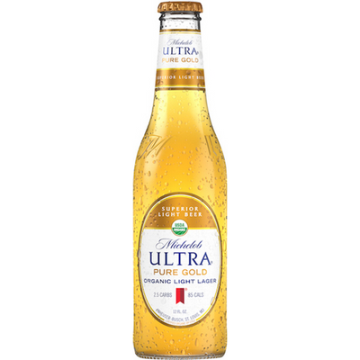 Michelob Ultra Pure Gold 6 Pack 12 oz Bottles