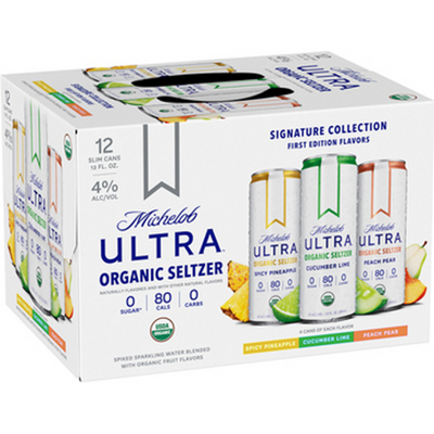 Michelob Ultra Organic Seltzer -Signature Collection 12x 12oz Cans