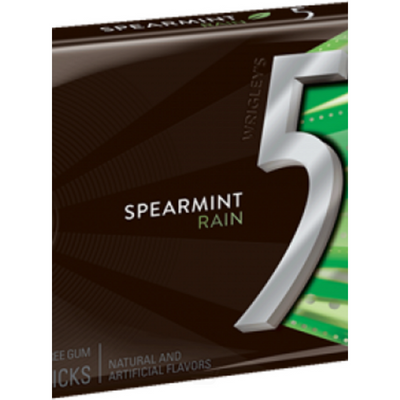 Wrigley's 5 Truth or Dare Sugarfree Gum Spearmint - Rain 40.5g Box