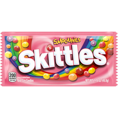Skittles Smoothies Candy 1.76oz Count
