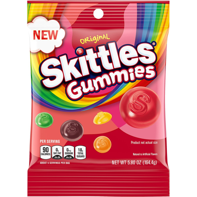 Skittles Original Gummy Candy 6oz Count