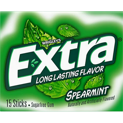 Extra Sugarfree Spearmint Gum 15 CT