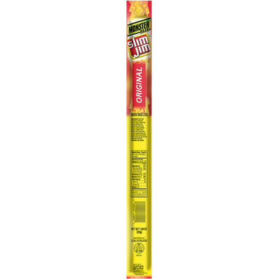 Slim Jim Monster Smoked Snack Stick Original 1.94 oz Clip Strip