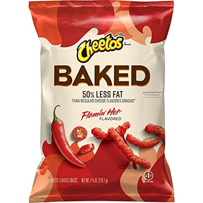 Cheetos Oven Baked Flamin' Hot Cheese Flavored Snacks 7.63oz Bag
