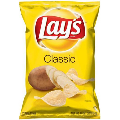 Lay's Potato Chips Classic 8 oz Bag