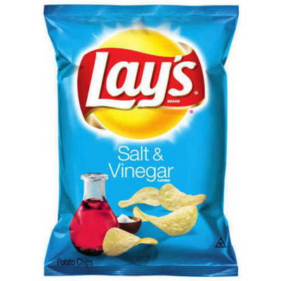 Lays Salt & Vinegar Chips 3oz Bag