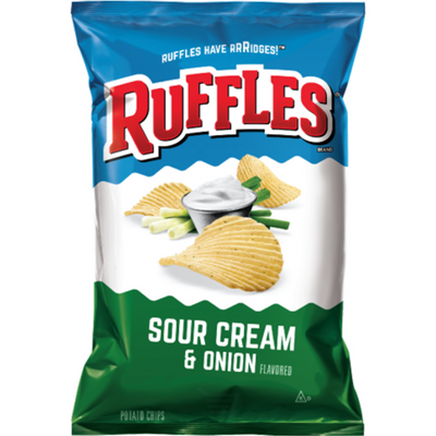 Ruffles Sour Cream & Onion Flavored Potato Chips 2.5 oz