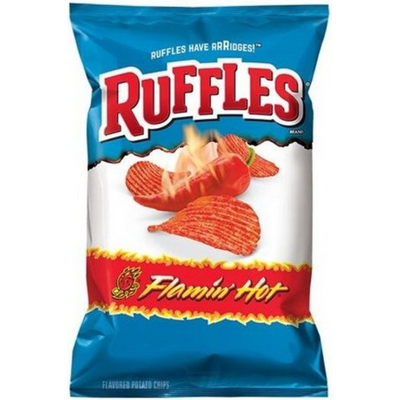 Ruffles Flamin' Hot Flavored Potato Chips 2.5 oz
