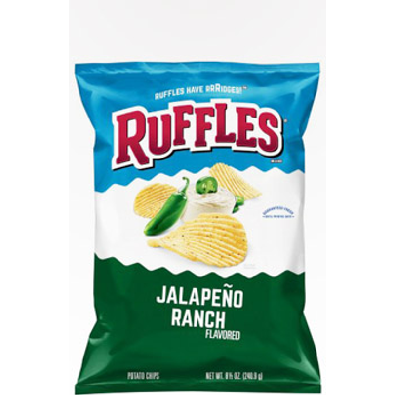 Ruffles Jalapeno Ranch Chips 3oz Bag