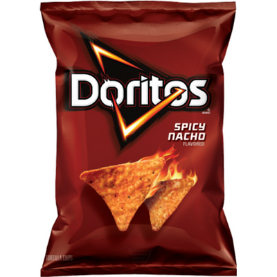 Doritos Spicy Nacho Flavored Tortilla Chips 2.75 oz
