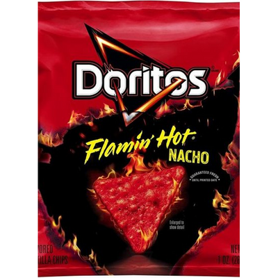 Doritos Tortilla Chips Flamin' Hot Nacho 2.75 oz