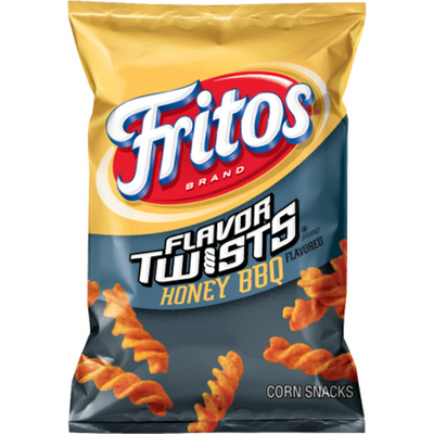 Fritos Flavor Twists Honey BBQ Flavored Corn Chips 3.5 oz