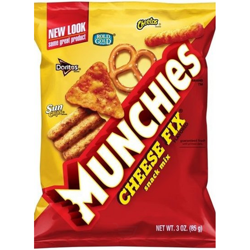 Munchies Cheese Fix Snack Mix Sun Chips, Doritos, Rold Gold, Cheetos 3 oz Bag
