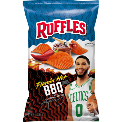 Ruffles Flamin' Hot BBQ Flavored Potato Chips 2.5oz Bag