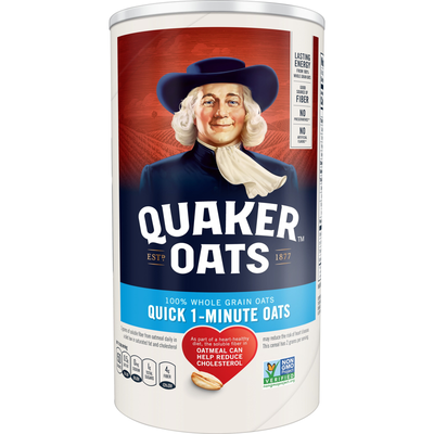 Quaker Quick 1-Minute Oats 18oz Container